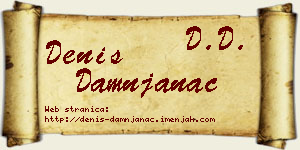 Denis Damnjanac vizit kartica